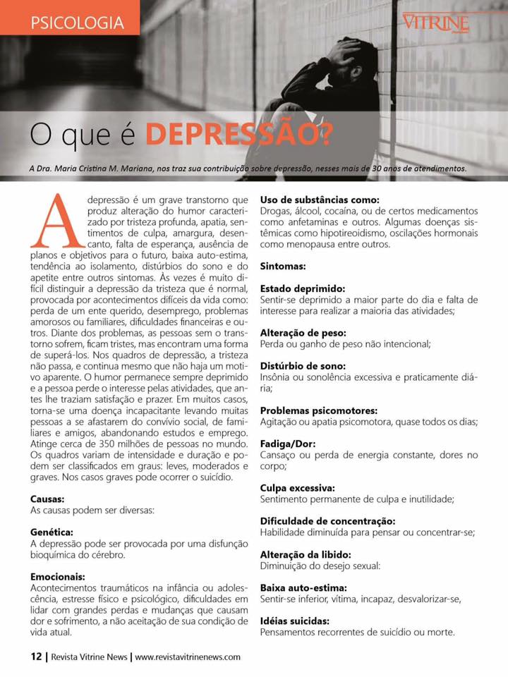 O que é Depressão